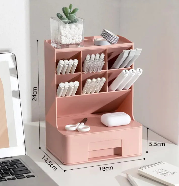 Angled Pen Holder Desk Organizer