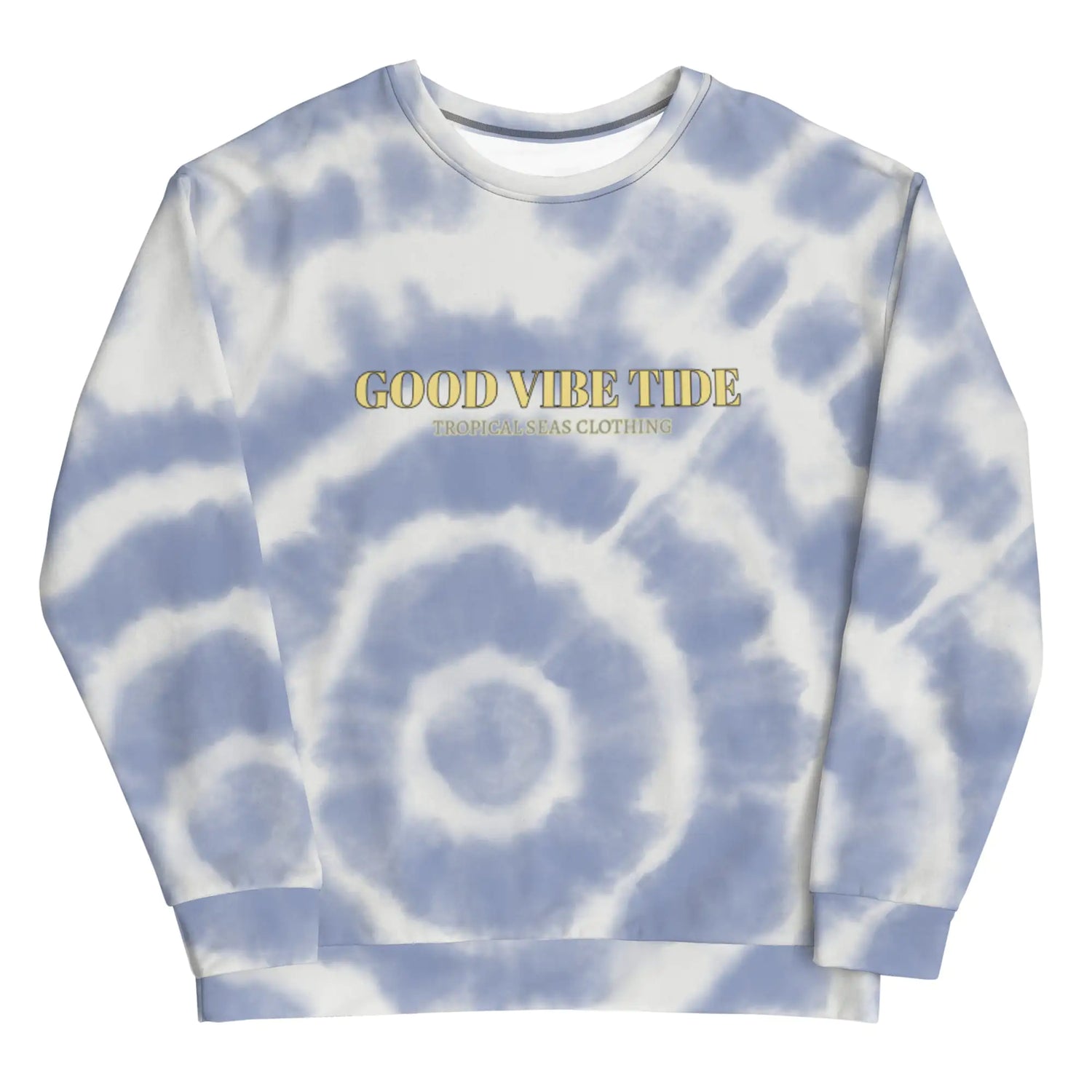 Blue Tie-Dye Vibe Tropical Sweatshirt