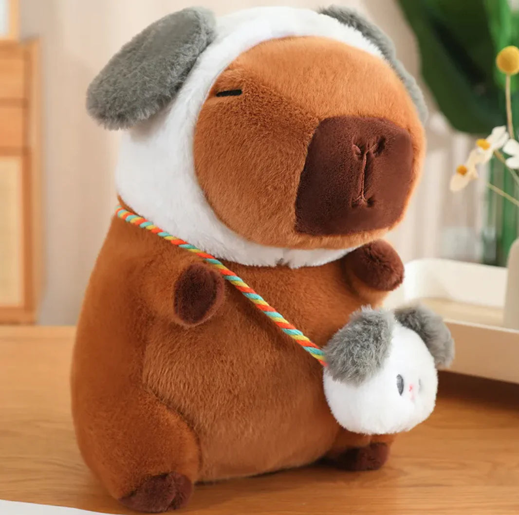 Capybara and Rabbit Plush Ragdoll