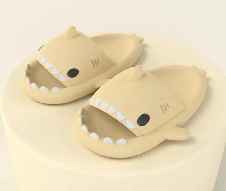 Adult Shark Cartoon Slippers, Indoor Outdoor Funny Slippers