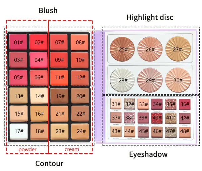 4in1 Multifunctional Makeup Palette