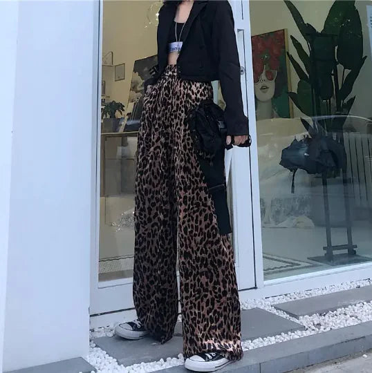 High-Waisted Loose Fit Wide-Leg Pants