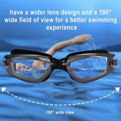 Clear Comfortable Swimming Goggles UV- Anti-Fog Swim Glasses Mirror Adult &amp; Kids