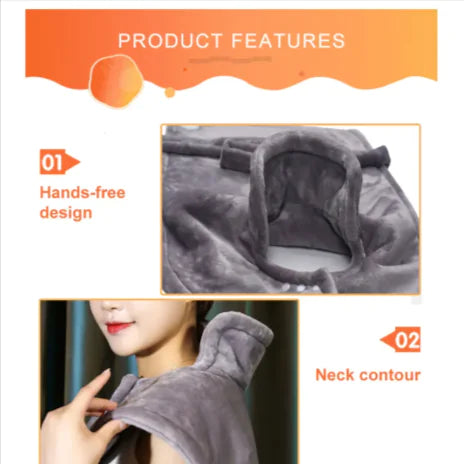 Electric Heating Shawl for Upper Body Insulation