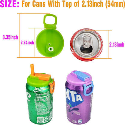 Fashion Silicone Straw Soda Can Lid