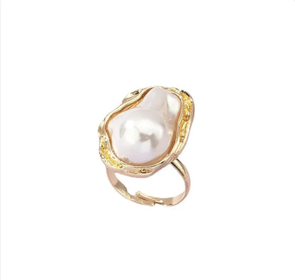 Cross-Border Special-Shaped Pearl Ring