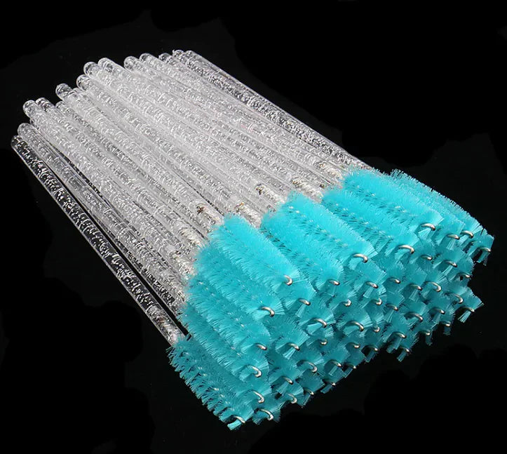 Disposable Crystal White Penholder Color Mascara Brush