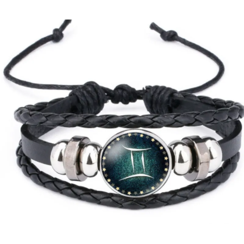 Twelve constellations time gem bracelet