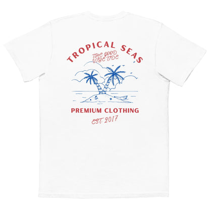 Tropical 4th of July Pocket T-shirt