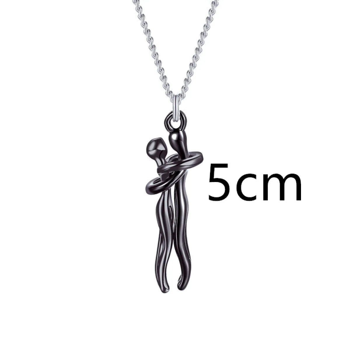 Couple Hugging Pendant Necklace for Women