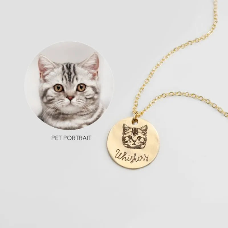 DIY Pet Cat Dog Tag Necklace