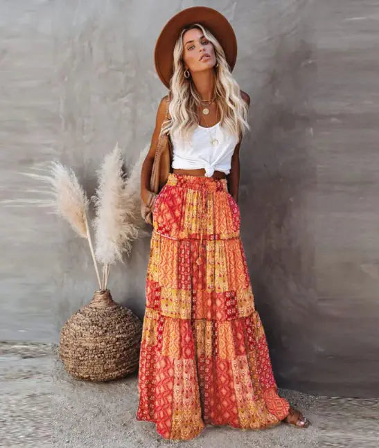 Bohemian Style Loose Skirt