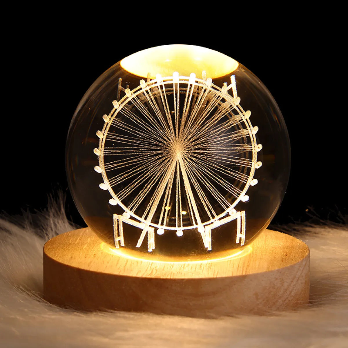 Crystal Ball Night Lamp Projection