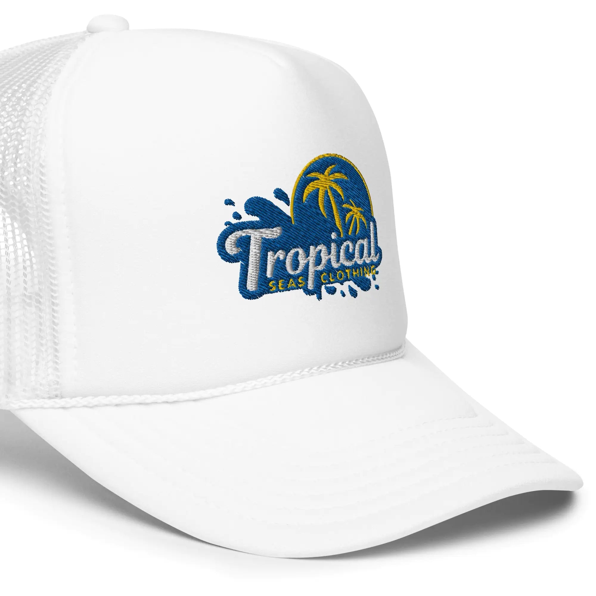 Tropical Tides Foam Trucker Hat: Ride the Waves of Fashion!