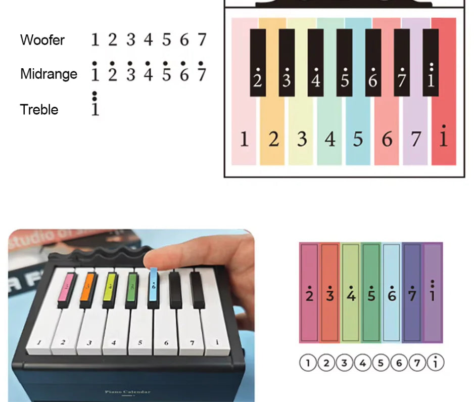 2025 Hand-Cranked Piano Desk Calendar