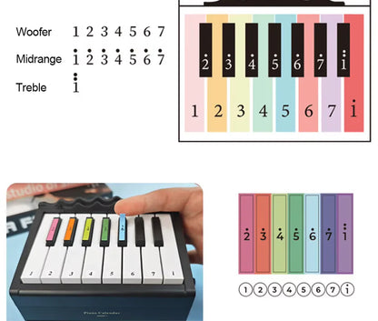 2025 Hand-Cranked Piano Desk Calendar