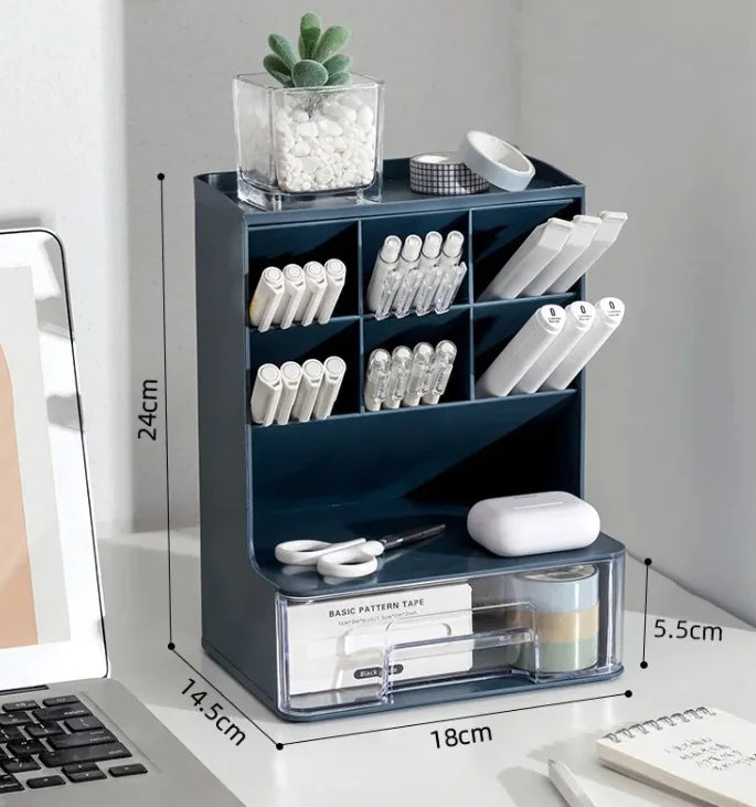 Angled Pen Holder Desk Organizer