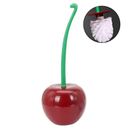 Cherry Shape Plastic Toilet Brush Set