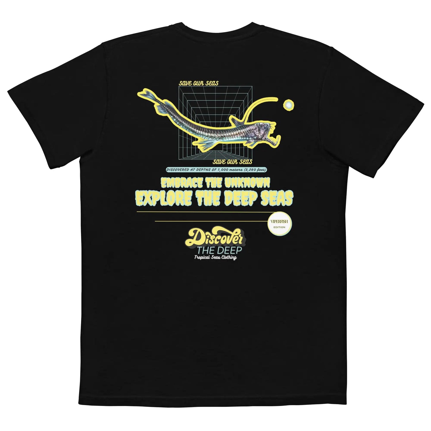 Discover the Deep Viperfish pocket t-shirt