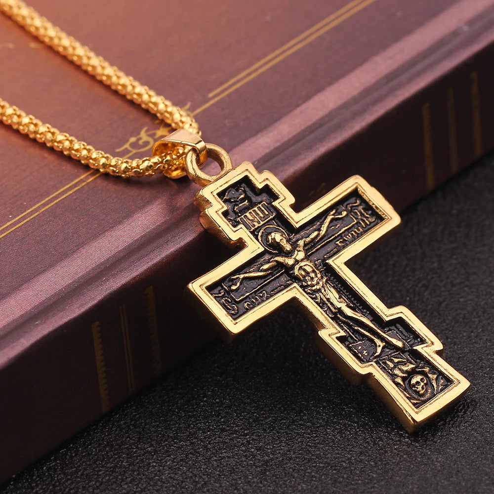 Cross Jesus Pendant Necklace