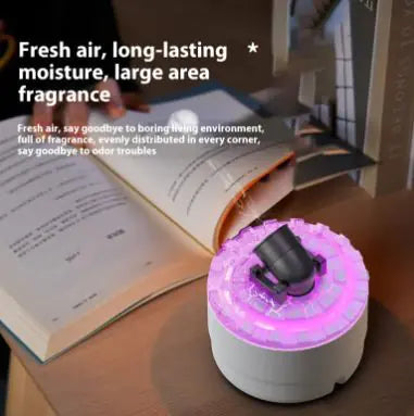 Aroma Diffuser with Flame Light &amp; Spray Humidifier