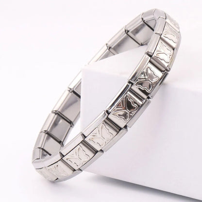 Electroplated Stainless Steel Personalized Bracelet