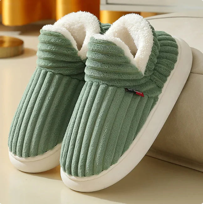 CozyPair Unisex Winter Slippers – Plush Cotton Fleece for Indoor &amp; Outdoor