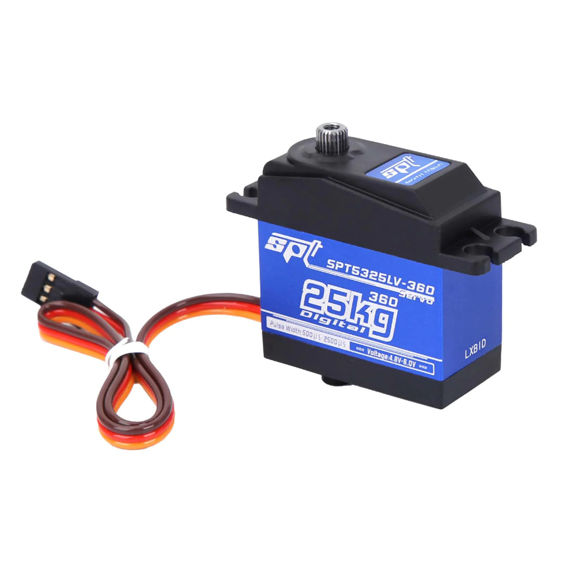 1500μs/ 330hz 360 Continuous Rotation SPT5525LV-360 25KG Digital Servo