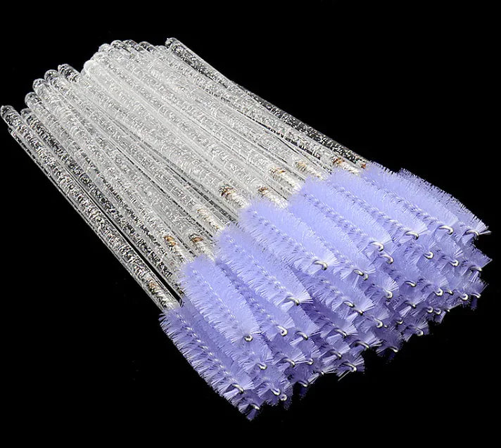 Disposable Crystal White Penholder Color Mascara Brush