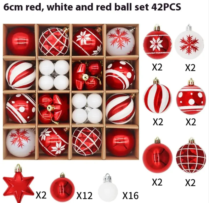 Christmas Decoration 6cm Electroplating Plastic Ball