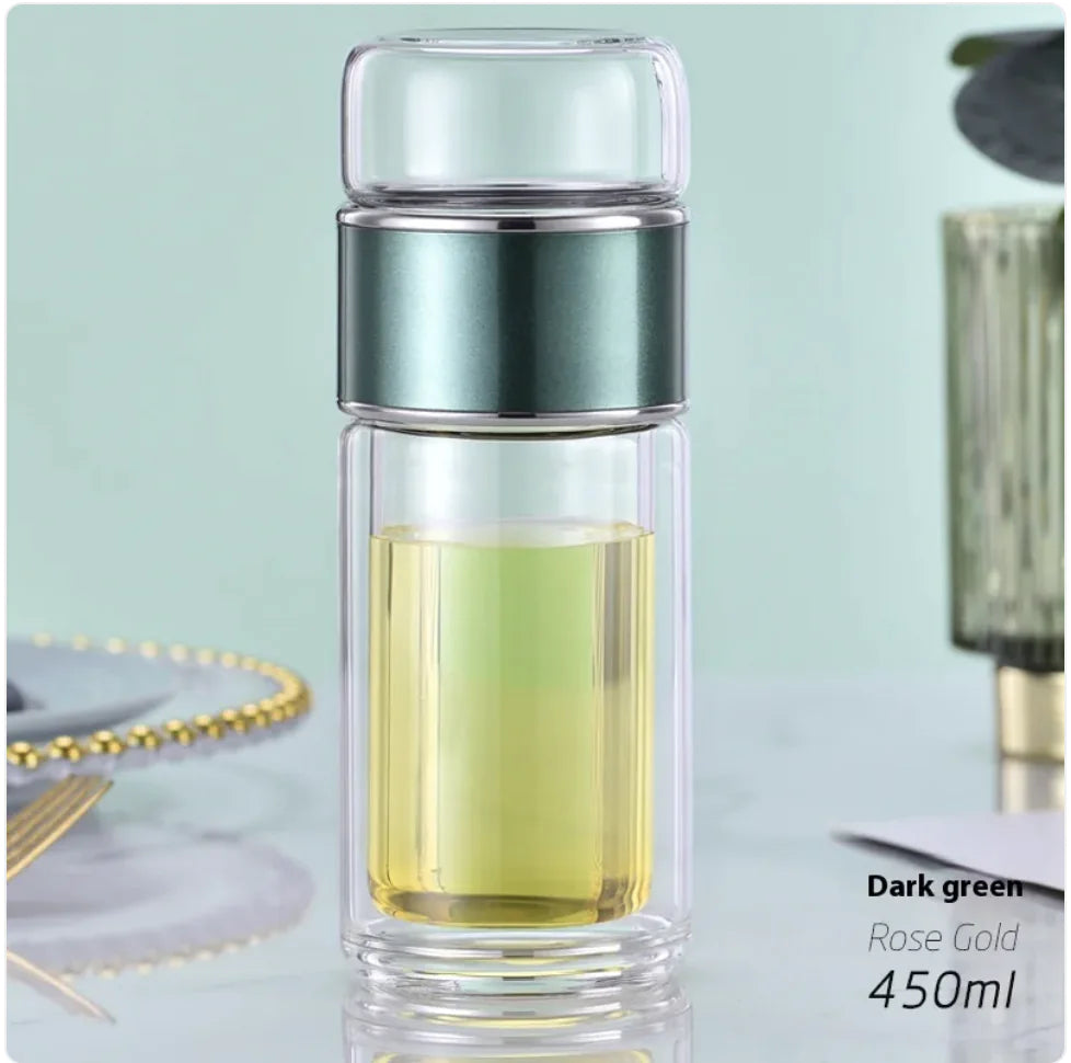 Double-layer Borosilicate Glass Tea Infuser