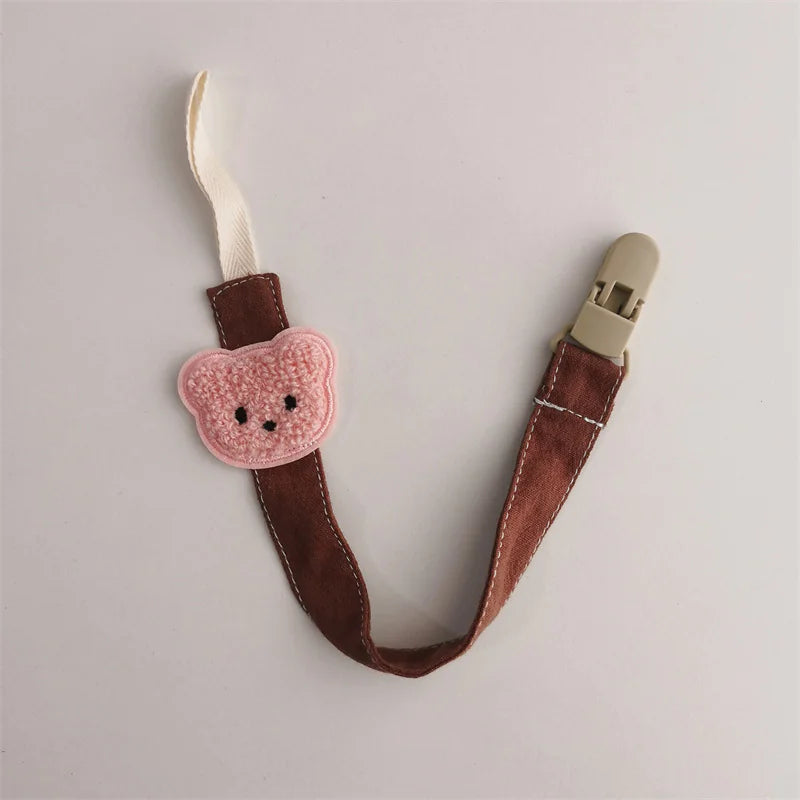 Baby Bear Pacifier Anti-drop Chain Clip