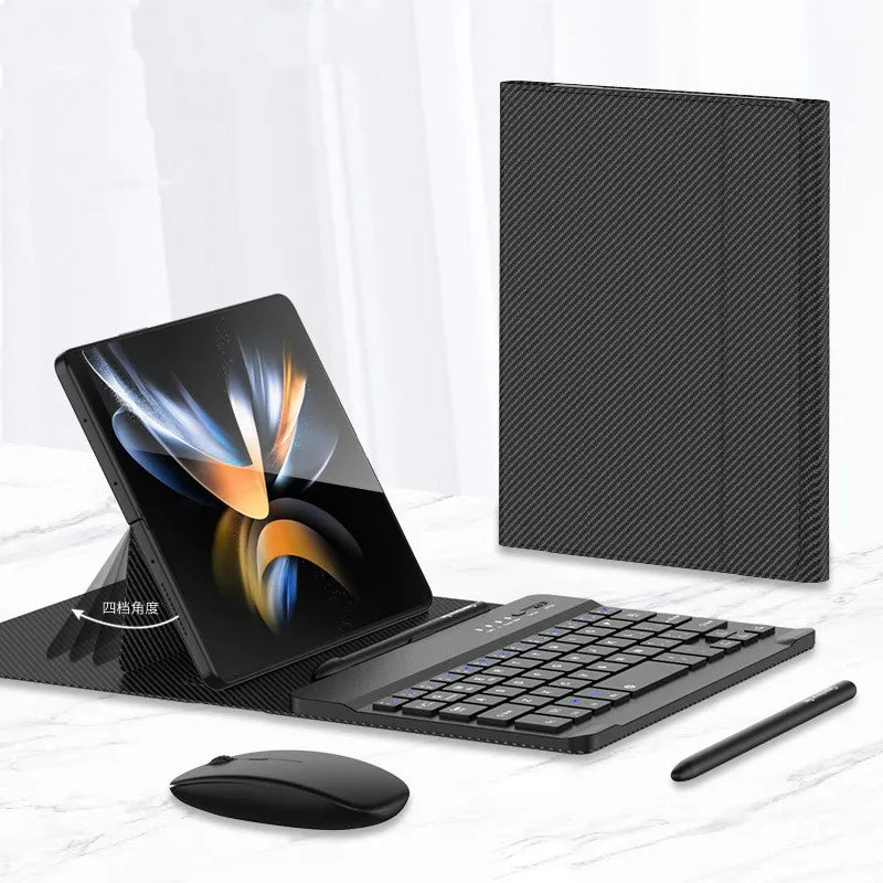 Wireless Keyboard &amp; Folding Leather Case