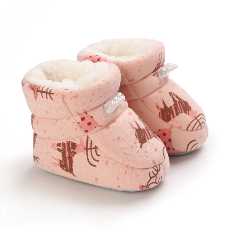 Baby Cartoon Soft Sole Shoes (0-1 Year)