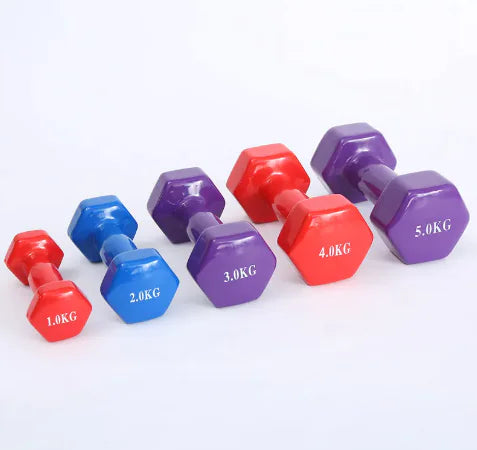 Color fitness dumbbells