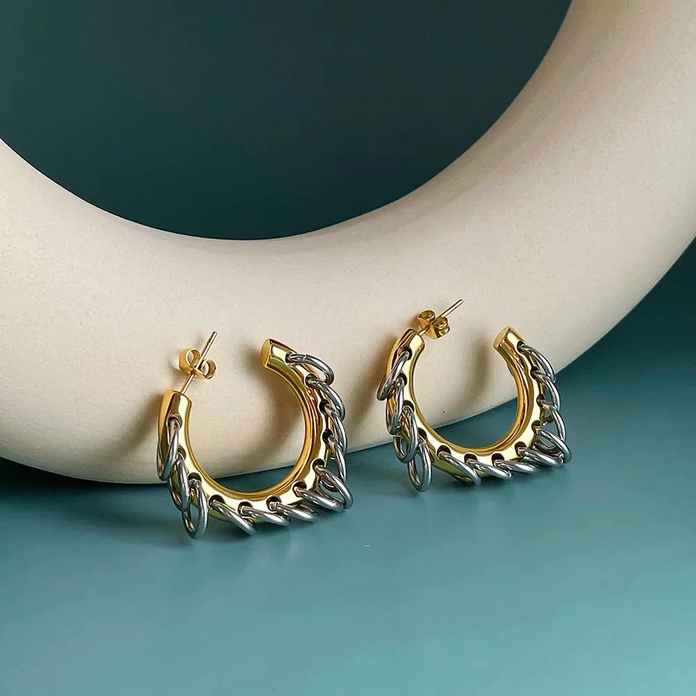 Aurora C-Hoop Earrings