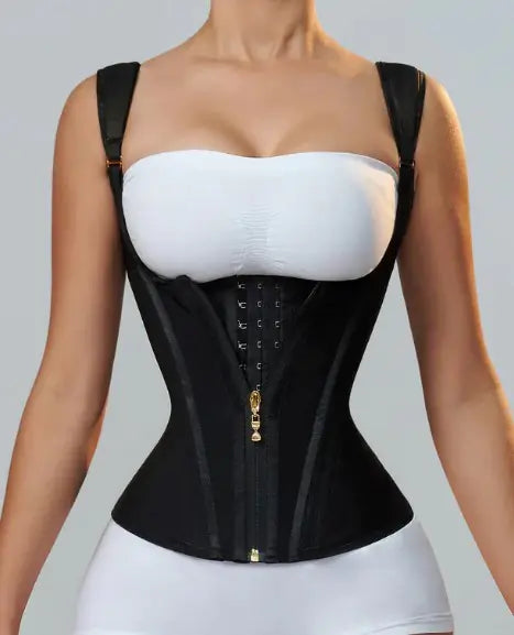 Zipper Breasted Vintage Corset