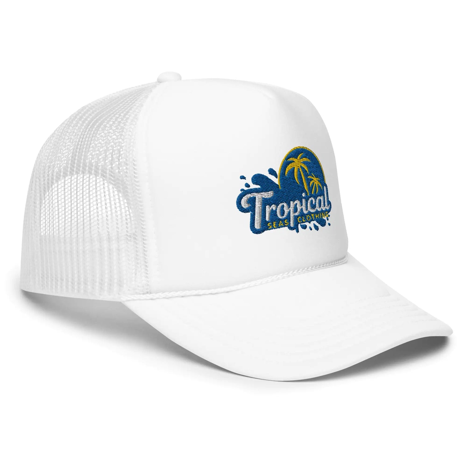 Tropical Tides Foam Trucker Hat: Ride the Waves of Fashion!