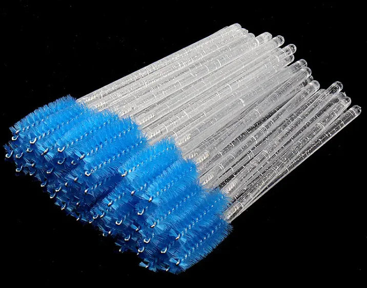 Disposable Crystal White Penholder Color Mascara Brush