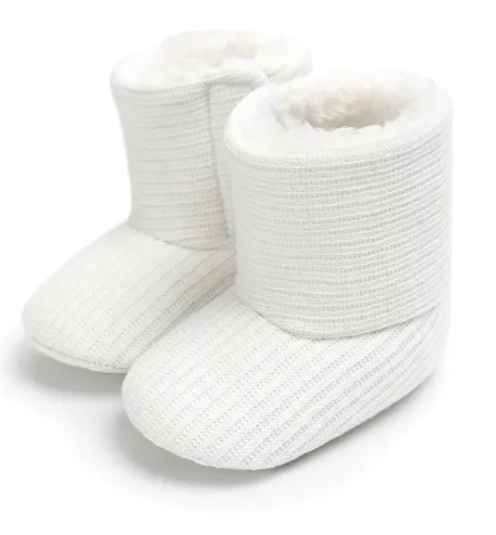 Cozy Sunflower Cotton Baby Boots