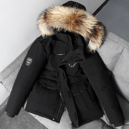 Winter Fur Collar Hooded Jacket