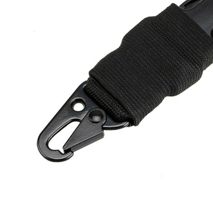 Heavy Duty Tactical Single Point Gun Rifle Sling Adjust &amp; Quick Detach QD Buckle