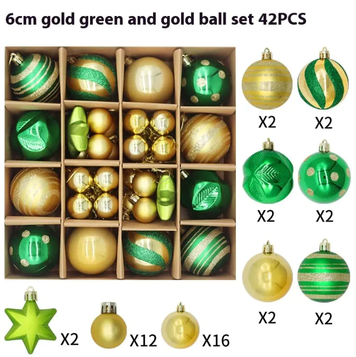 Christmas Decoration 6cm Electroplating Plastic Ball