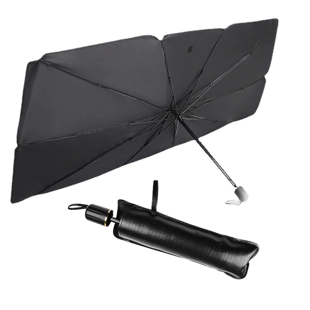 57&quot; Car Windshield Sun Shade Foldable Umbrella Front Window Cover Visor Umbrella