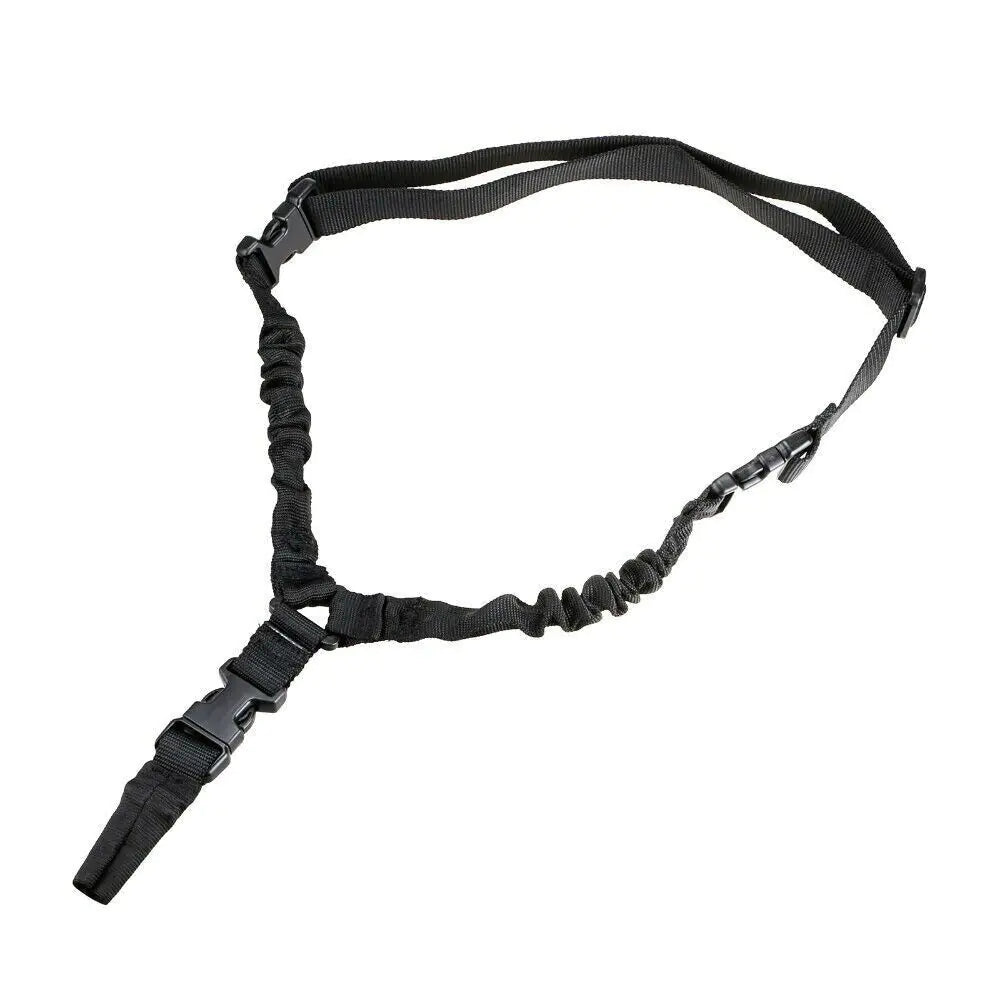 Heavy Duty Tactical Single Point Gun Rifle Sling Adjust &amp; Quick Detach QD Buckle