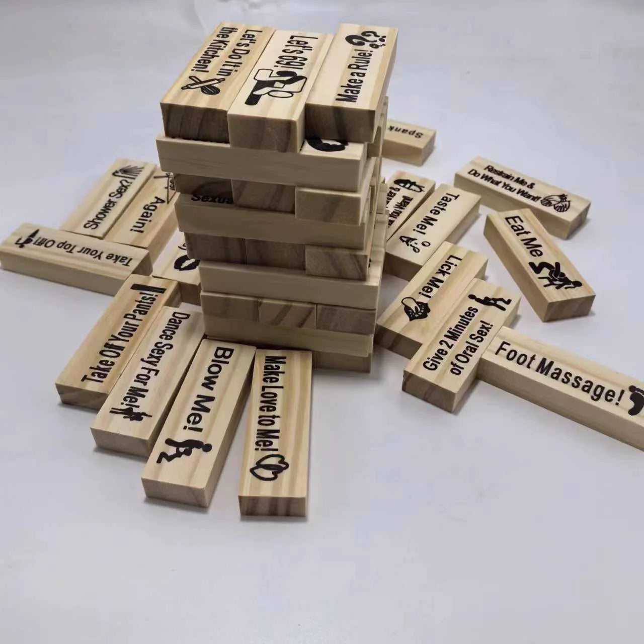 Couple Jenga Tower Game