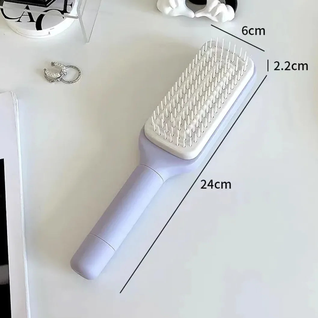 4-in-1 Self-Cleaning Hairbrush