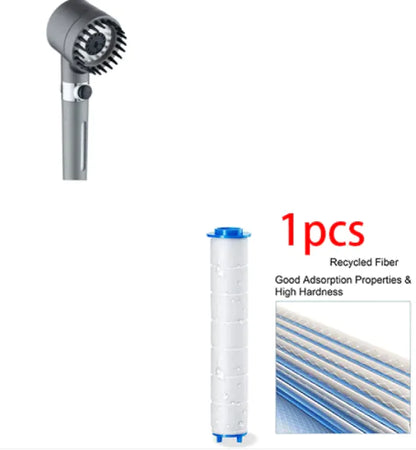 3-Mode High Pressure Shower Head