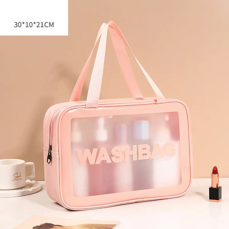 Transparent Makeup and Wash Bag Set