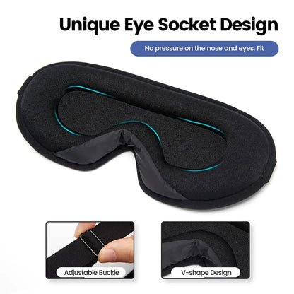 Memory Foam Silk Sleep Mask &amp; Eye Patches